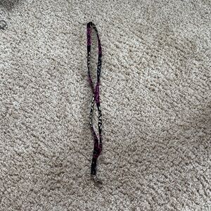 Vera Bradley Black and Pink Lanyard